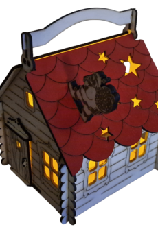 Hubane puidust jõulumaja